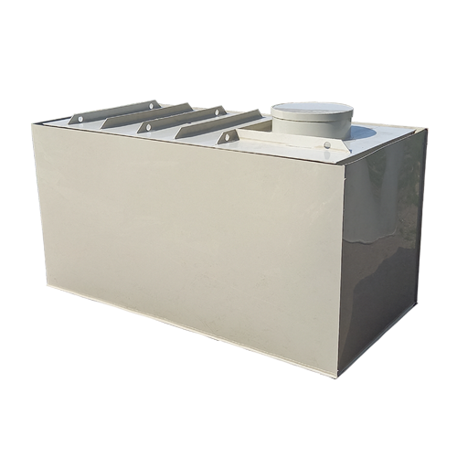 Hranatá dvouplášťová jímka